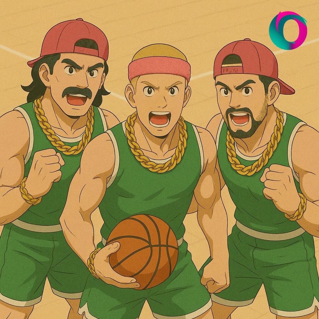 A strong team in green uniforms preparing for a game as a metaphor for tough performance marketing